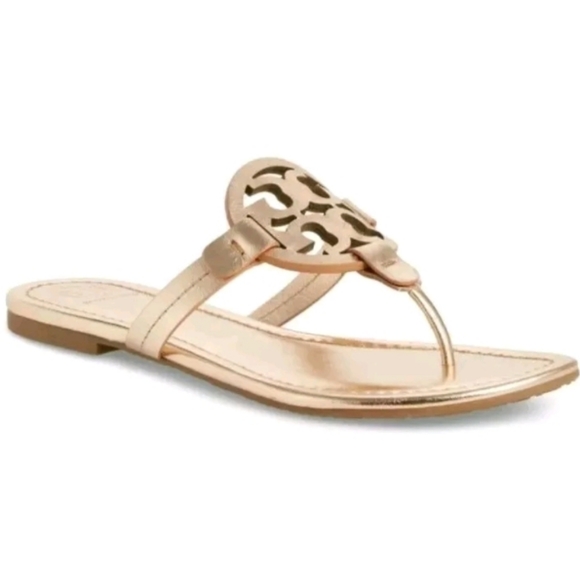 Tory Burch Shoes - Tory Burch Miller Leather Flip Flop Sandals